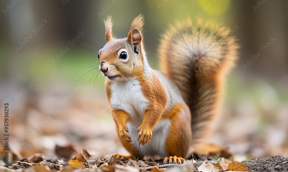 Squirrel Studio Shot on a Clean Background Squirrel Studio Shot on a Clean Background