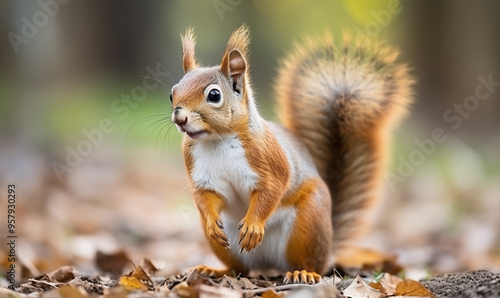 Squirrel Studio Shot on a Clean Background