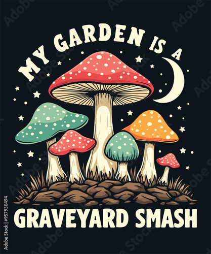 My Garden Is A Graveyard Smash, Skeleton Halloween, Vector Art
