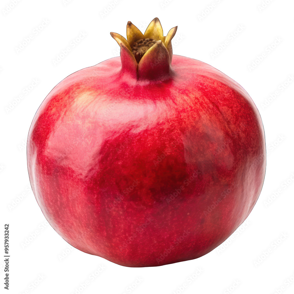 Pomegranate isolated on transparent background