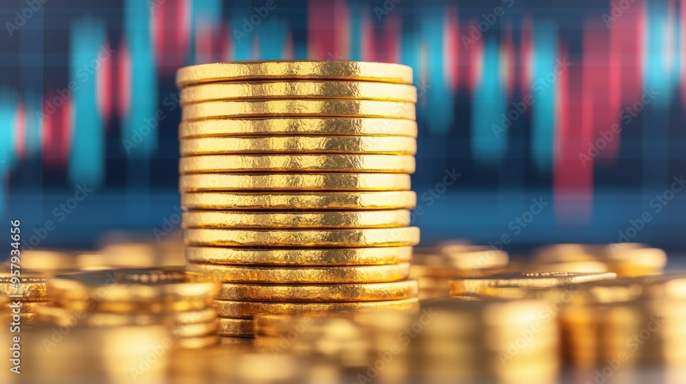 Digital Gold Trading Platform in with Copy Space and Selective Focus on Foreground Digital Gold Trading Platform in with Copy Space and Selective Focus on Foreground