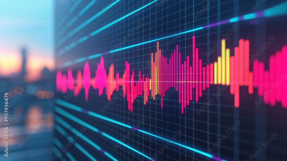 Futuristic Tech-Driven Market Predictions with Holographic Charts on Dark Background - Selective Focus in Ultra HD Futuristic Tech-Driven Market Predictions with Holographic Charts on Dark Background - Selective Focus in Ultra HD