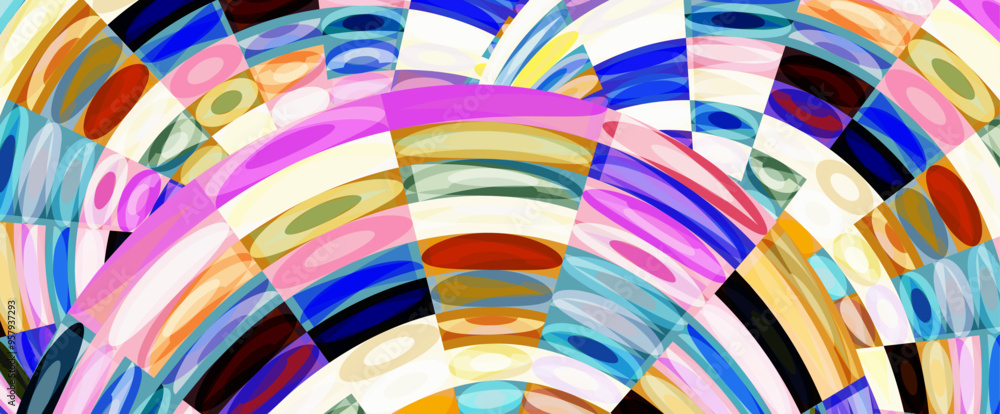 Fototapeta premium colorful geometric dynamic vector background