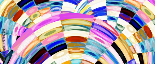  colorful geometric dynamic   vector background