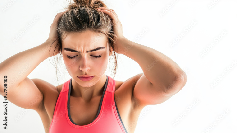 This flat vector illustration depicts a strong woman in sportswear, ready for a boxing training session or workout in the gym. She is wearing boxing gloves and is poised with a determined expression, This flat vector illustration depicts a strong woman in sportswear, ready for a boxing training session or workout in the gym. She is wearing boxing gloves and is poised with a determined expression,