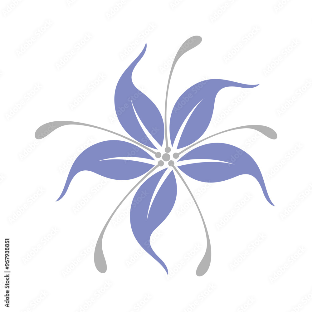 Flower icon logo design