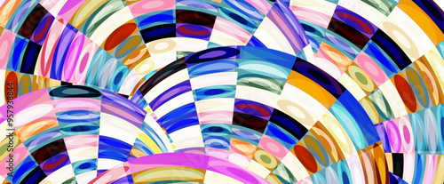  geometric dynamic colorful  vector background