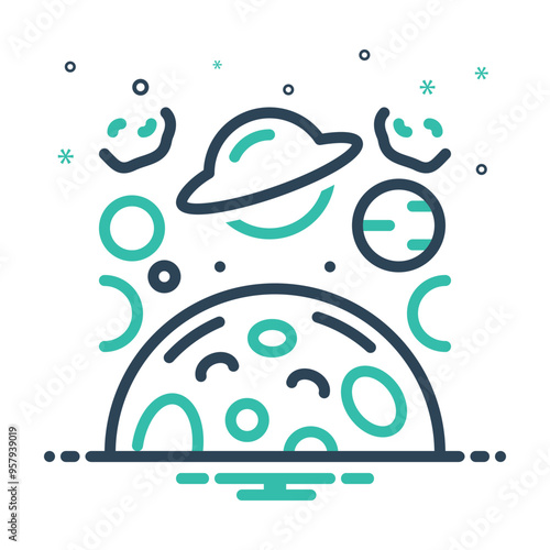 Mix icon for planet