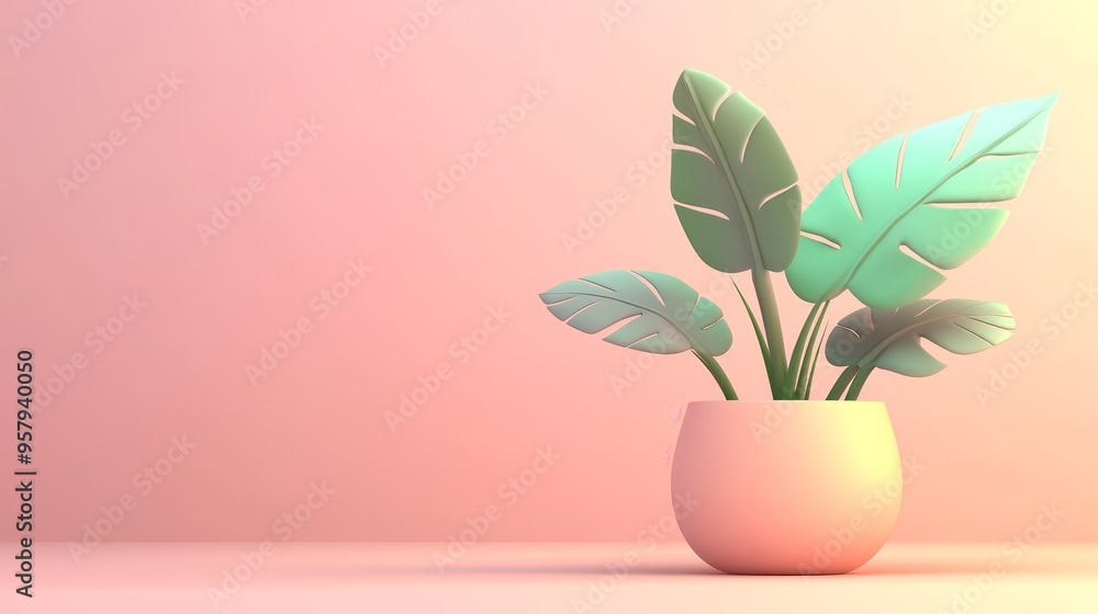 A stylish indoor plant in a soft pink pot, enhancing home decor with vibrant green leaves for a soothing atmosphere. A stylish indoor plant in a soft pink pot, enhancing home decor with vibrant green leaves for a soothing atmosphere.