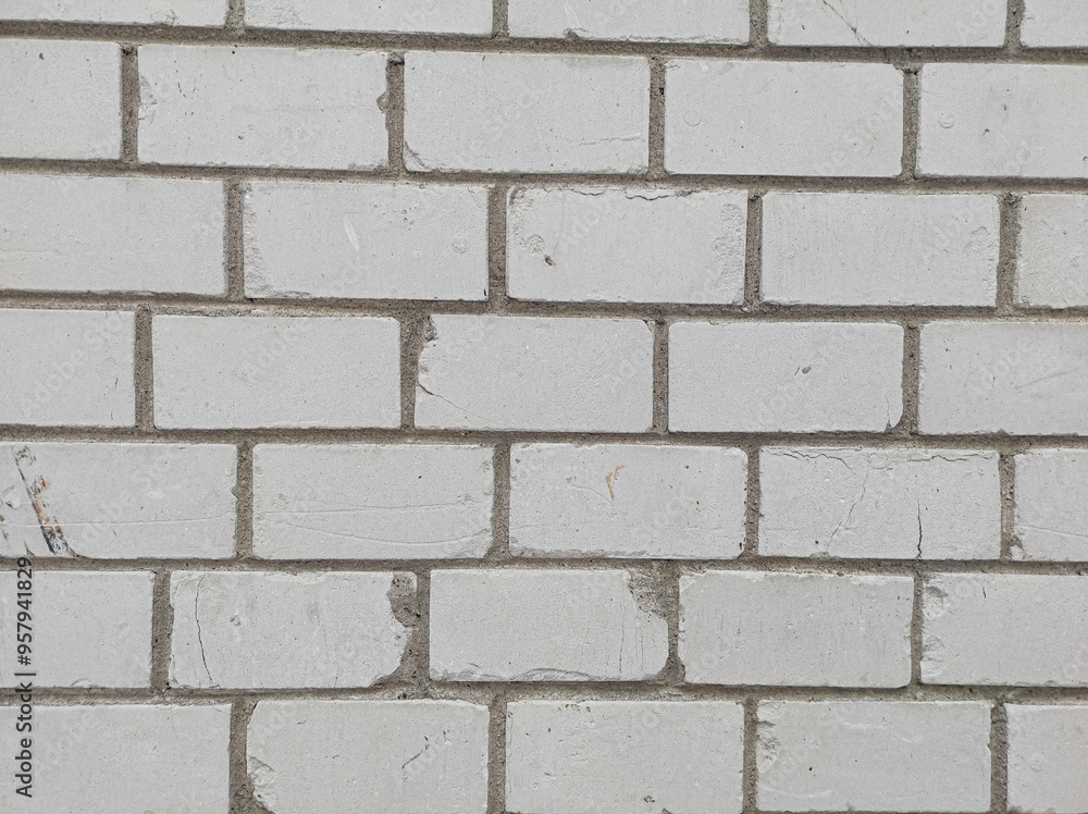 Full frame background of white brick wall Full frame background of white brick wall