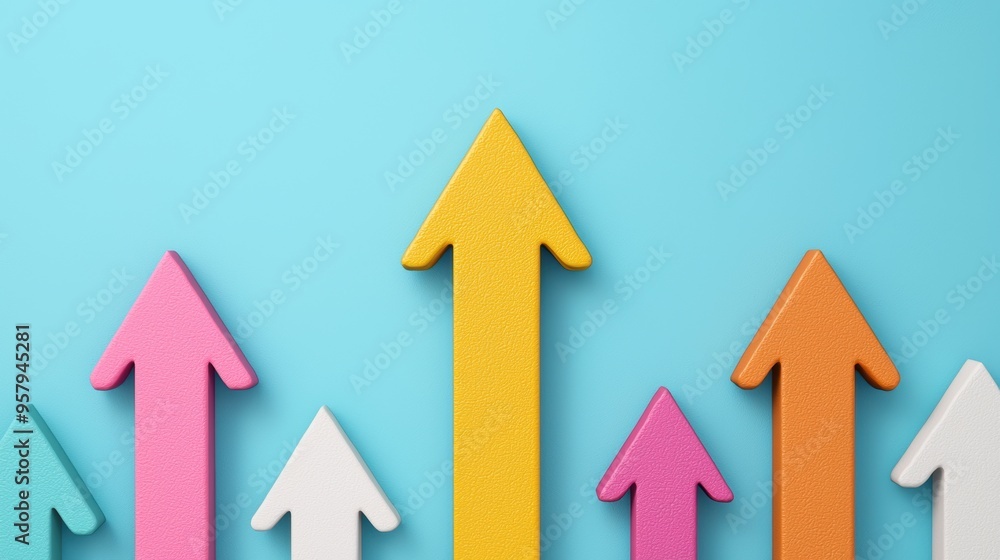 Financial Planning Timeline Concept with Rising Arrows in , Copy Space, Selective Focus. Quality Image. Financial Planning Timeline Concept with Rising Arrows in , Copy Space, Selective Focus. Quality Image.