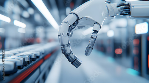 Wallpaper Mural Detailed close-up of an industrial robot handling production Torontodigital.ca