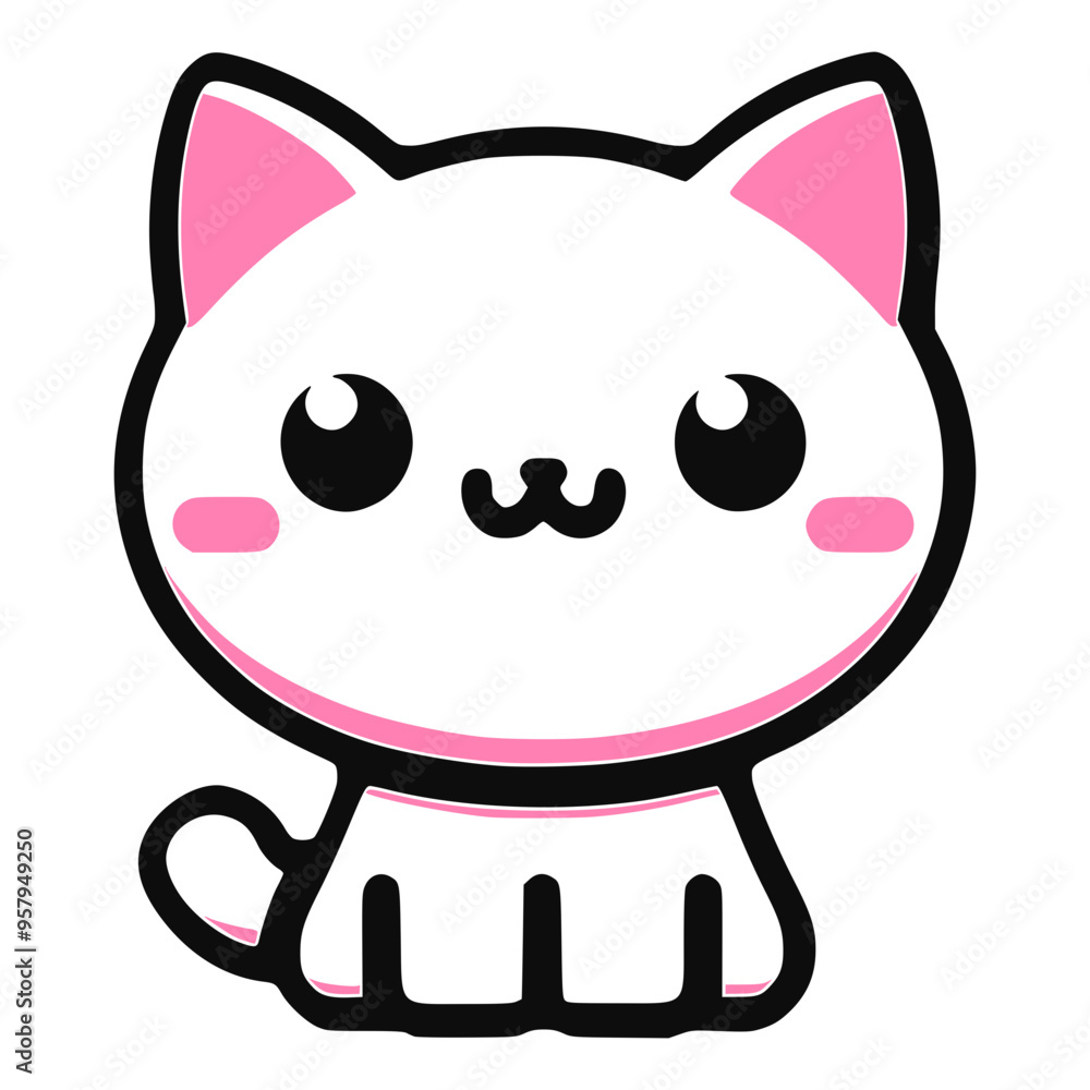 Obraz premium Cute Cat Graphic
