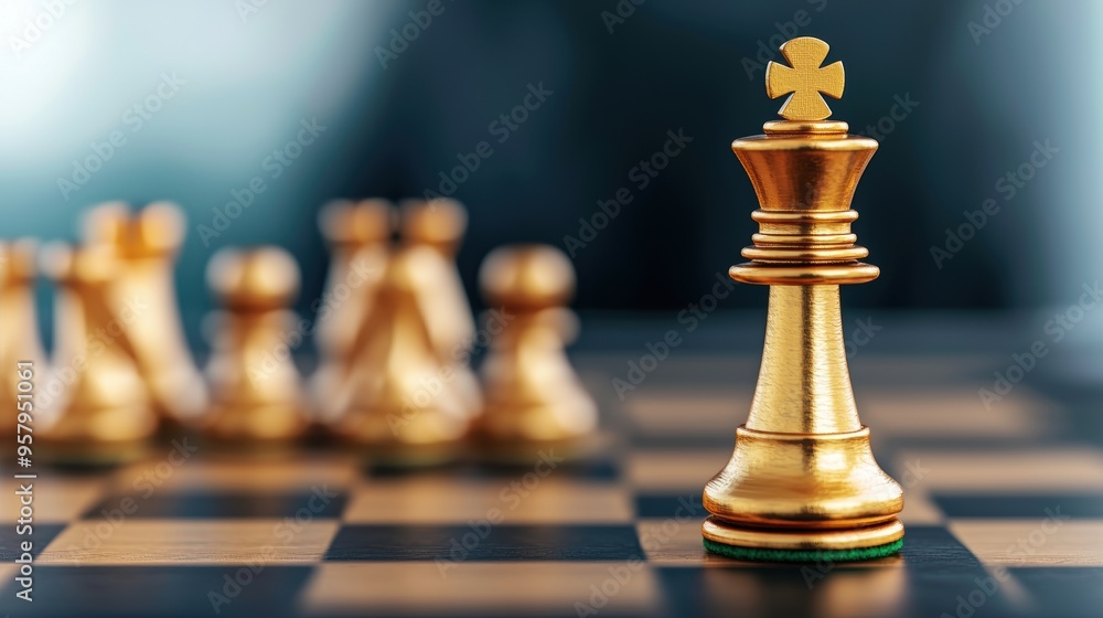 Strategic Investment Moves - Chessboard with Rising Pieces , Copy Space for Text, Selective Focus, Strategic Investment Moves - Chessboard with Rising Pieces , Copy Space for Text, Selective Focus,