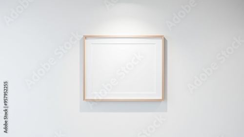 Empty Picture Frame on Modern Minimalist Wall Decor