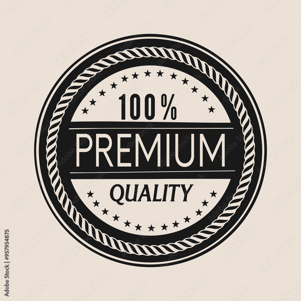 Fototapeta premium Vintage Badge Logo Premium Quality Sale Artwork Design