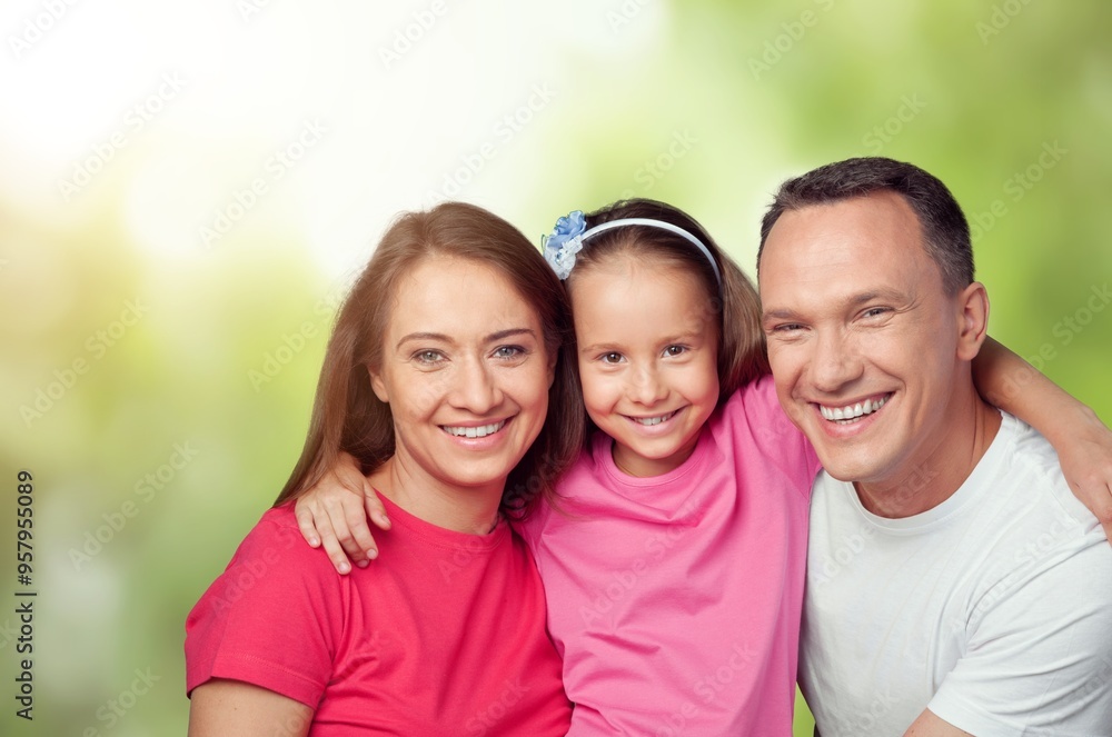 Happy young family relax outdoor Happy young family relax outdoor