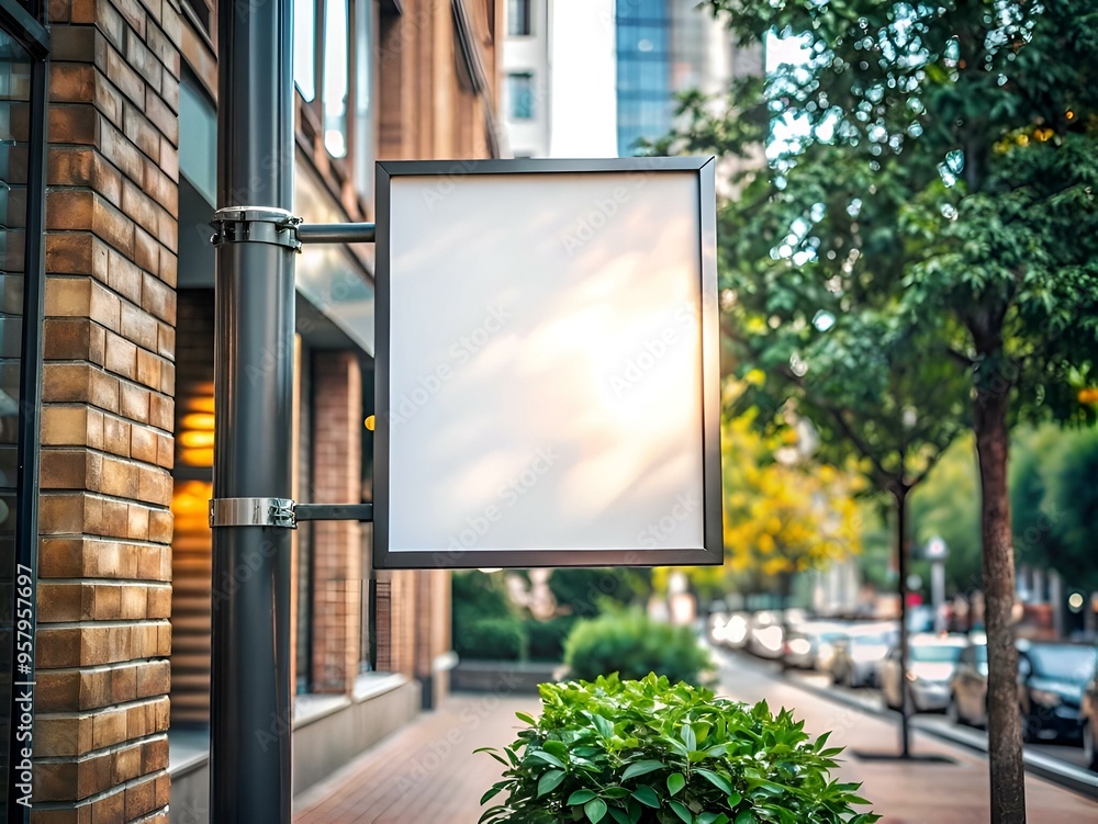 A blank signpost mockup. perfect for showcasing your design or message. A blank signpost mockup. perfect for showcasing your design or message.