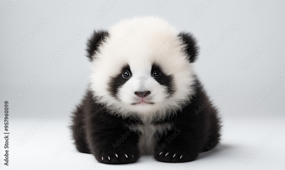 Panda Studio Shot on a Clean Background Panda Studio Shot on a Clean Background