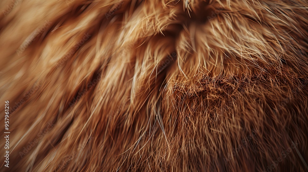 Close-Up Texture of Brown Animal Fur Close-Up Texture of Brown Animal Fur