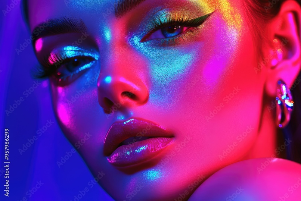 portrait of a woman with eyes portrait of a woman with eyes