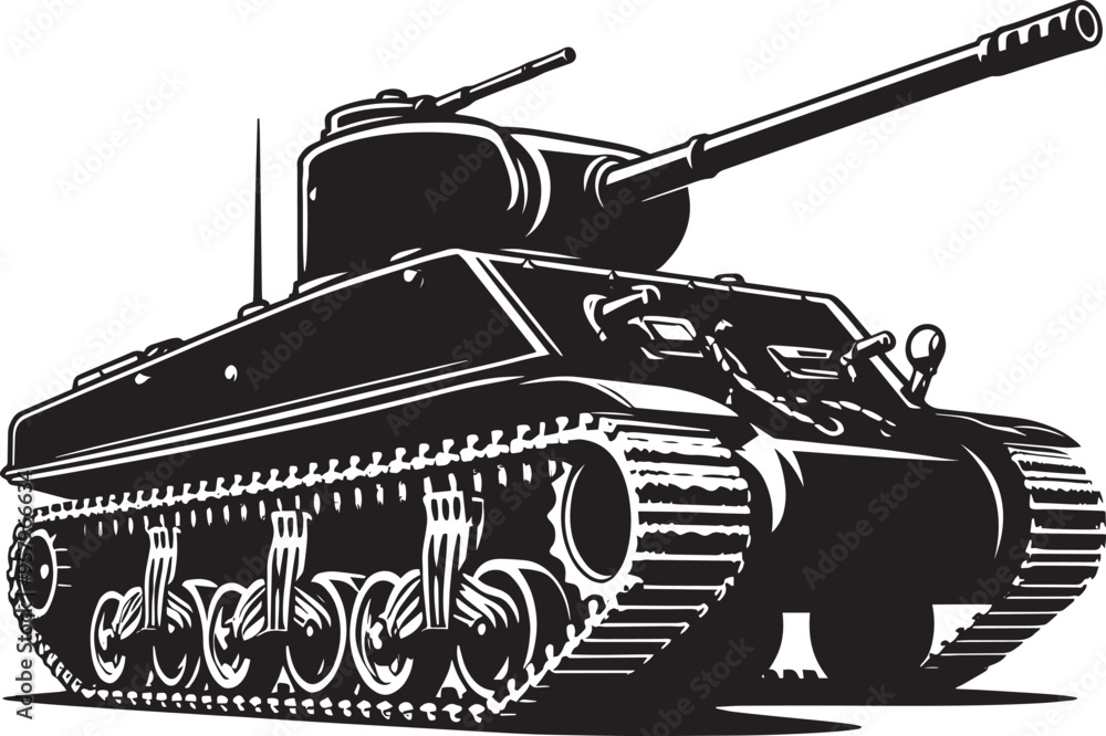 Battle Tank Silhouette vector illustration isolated on a white background military vehicle Battle Tank Silhouette vector illustration isolated on a white background military vehicle