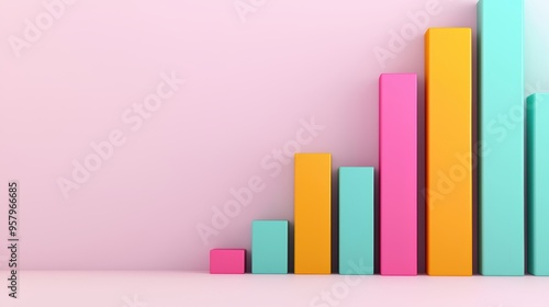 Future-proof Business Strategy Planning Visualization in Ultra HD 3D Illustration with Copy Space, Selective Focus