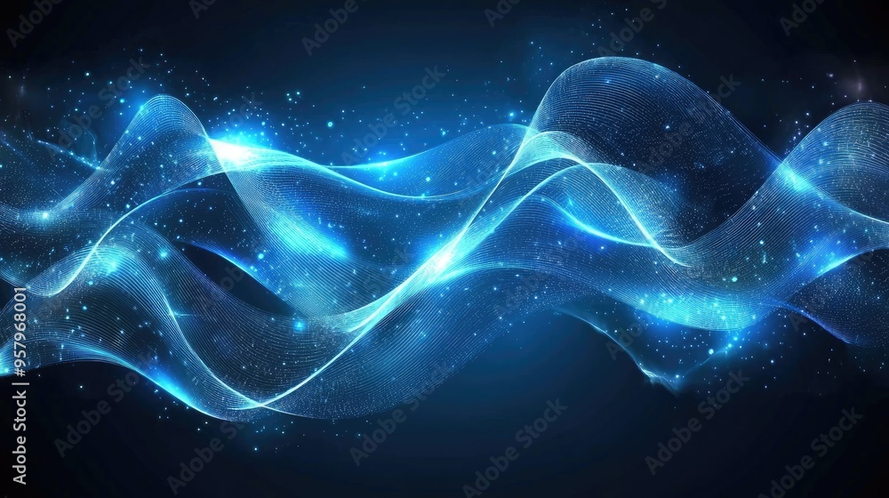 Futuristic wave, Futuristic data stream vector background Futuristic wave, Futuristic data stream vector background