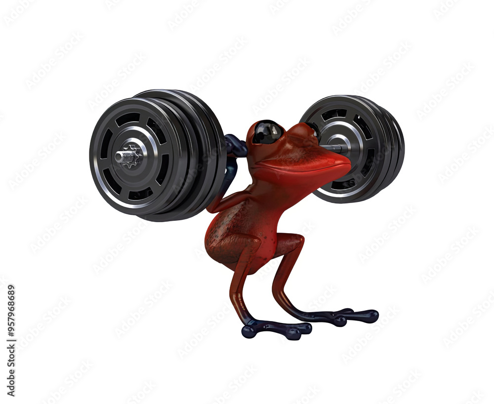 Fun 3D cartoon frog with the alpha channel included Fun 3D cartoon frog with the alpha channel included