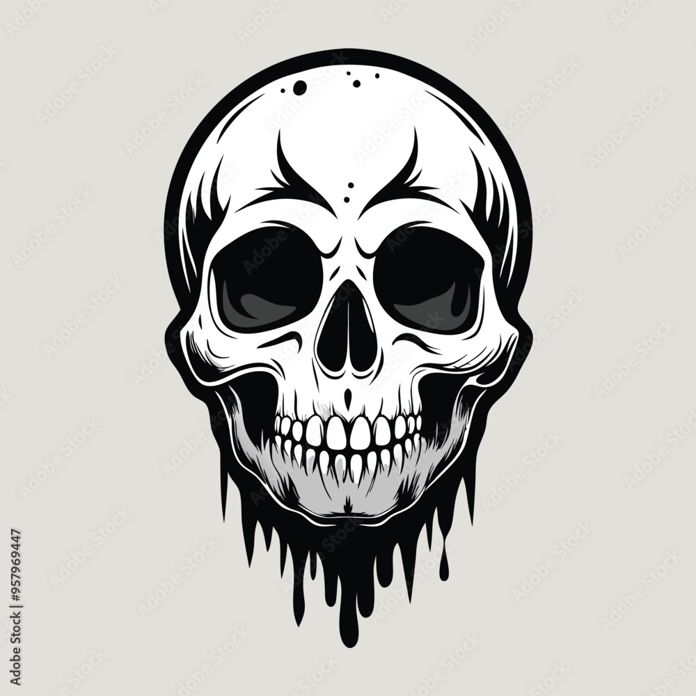 Skull icon set. Poisonous substances symbols Skull icon set. Poisonous substances symbols
