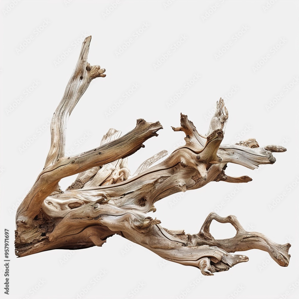 Driftwood Dream Minimalistic Display on a transparent background isolated on white Driftwood Dream Minimalistic Display on a transparent background isolated on white