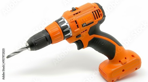 Versatile cordless drill ideal for construction and diy projects on a clean white background