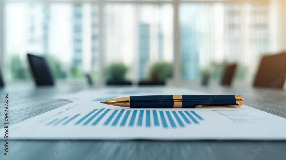 Corporate Meeting Business Strategy Planning - with Copy Space and Selective Focus in Corporate Meeting Business Strategy Planning - with Copy Space and Selective Focus in