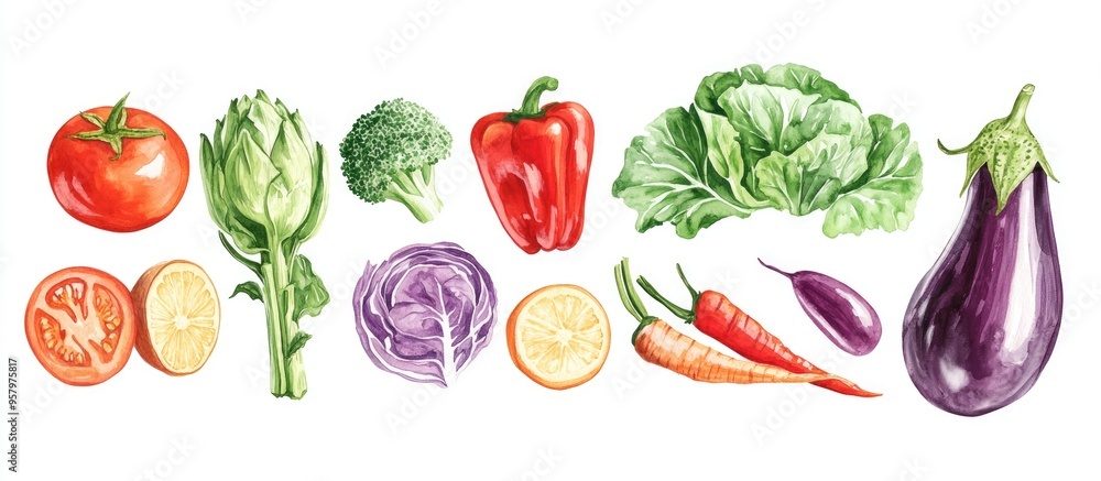 Vibrant Assortment of Fresh Vegetables for Healthy Culinary Creations Vibrant Assortment of Fresh Vegetables for Healthy Culinary Creations