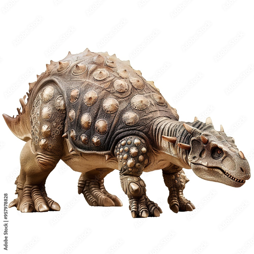 Ankylosaurus Figure Isolated Minimalist on a transparent background isolated on white Ankylosaurus Figure Isolated Minimalist on a transparent background isolated on white