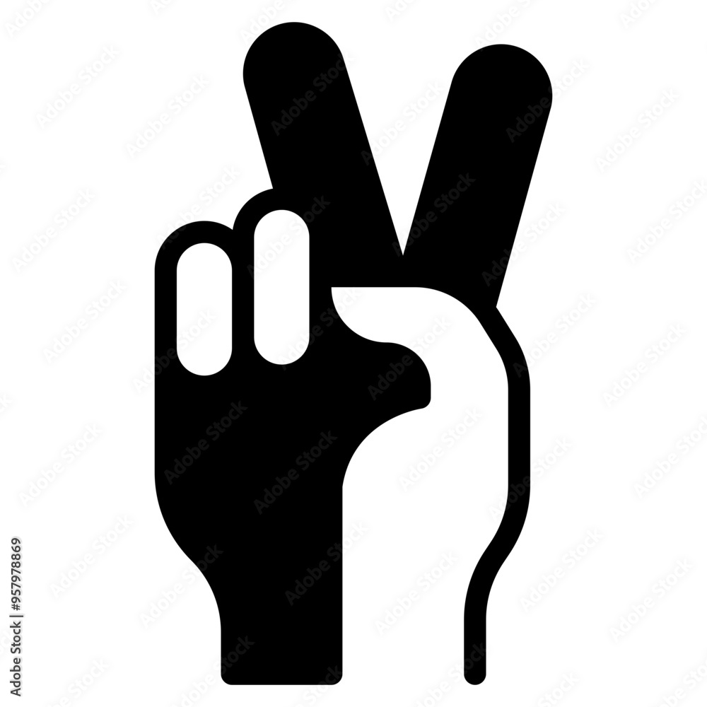 Victory sign icon