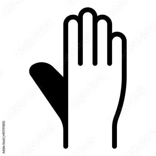 Raised hand icon