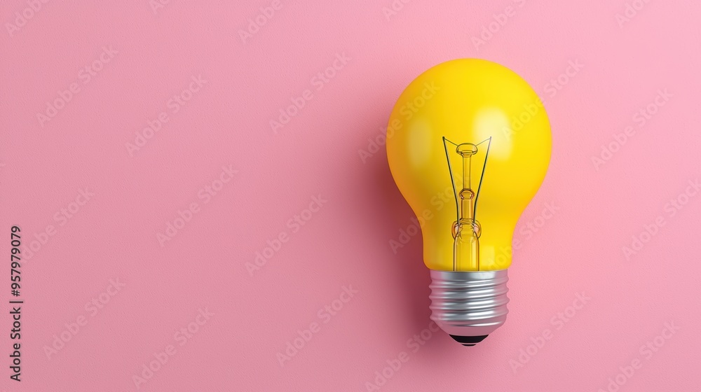 Illuminating Business Innovation: Lightbulb in Financial Hub Illuminating Business Innovation: Lightbulb in Financial Hub
