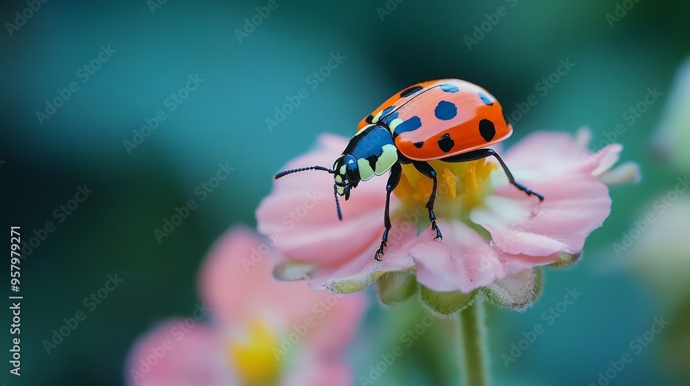 a beautiful little insect was perched on a flower a beautiful little insect was perched on a flower