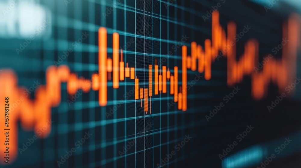 Futuristic Holographic Trading Algorithms in Dark Setting with Copy Space, Selective Focus. Ultra HD Digital Market Analysis Concept. Futuristic Holographic Trading Algorithms in Dark Setting with Copy Space, Selective Focus. Ultra HD Digital Market Analysis Concept.