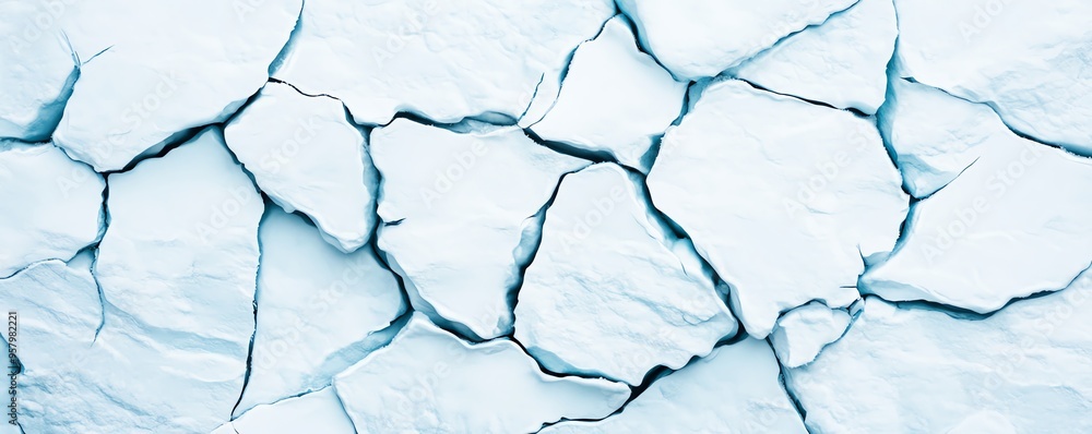 Abstract icy landscape with a path leading to the horizon. Abstract icy landscape with a path leading to the horizon.