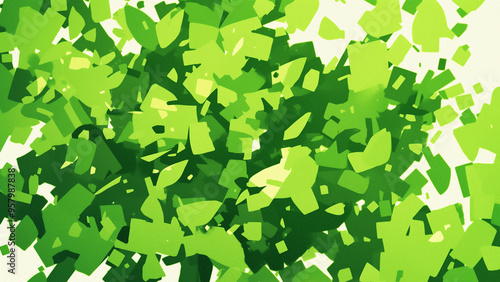 Vibrant Green Foliage Abstract Background