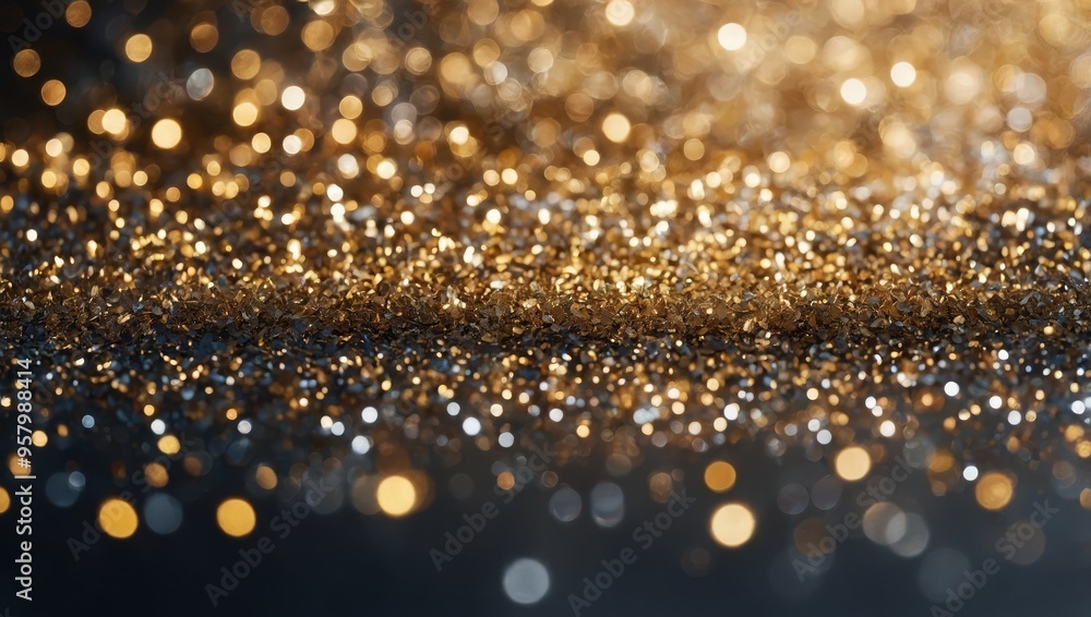 Abstract glitter silver and gild lights background. de-focused Abstract glitter silver and gild lights background. de-focused