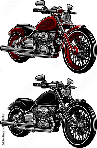 Vector illustration of a bike