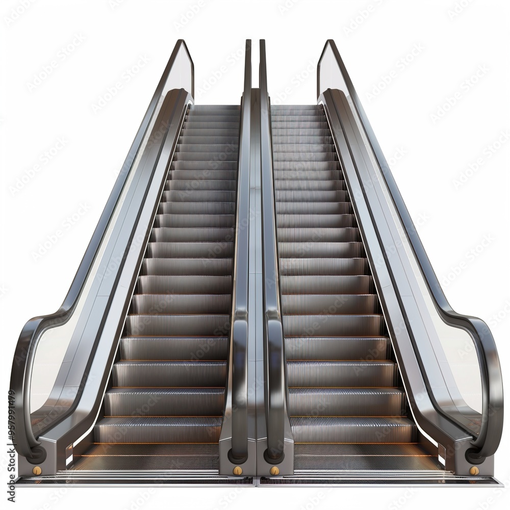 Escalator staircase in PNG isolated on transparent Escalator staircase in PNG isolated on transparent
