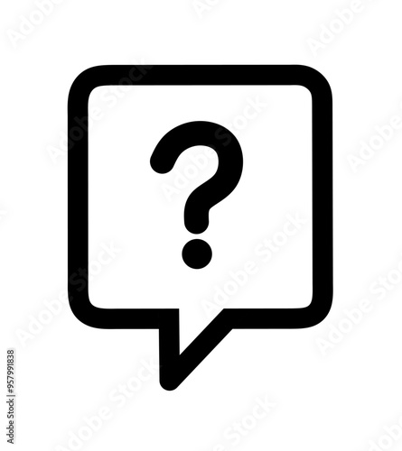 question mark icon vector on white background. question icon