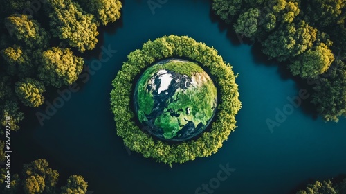 Sustainability, A social goal for people to co-exist on Earth over a long period of time. This term are disputed and have varied with literature, context and time. Environmental, economic and social photo