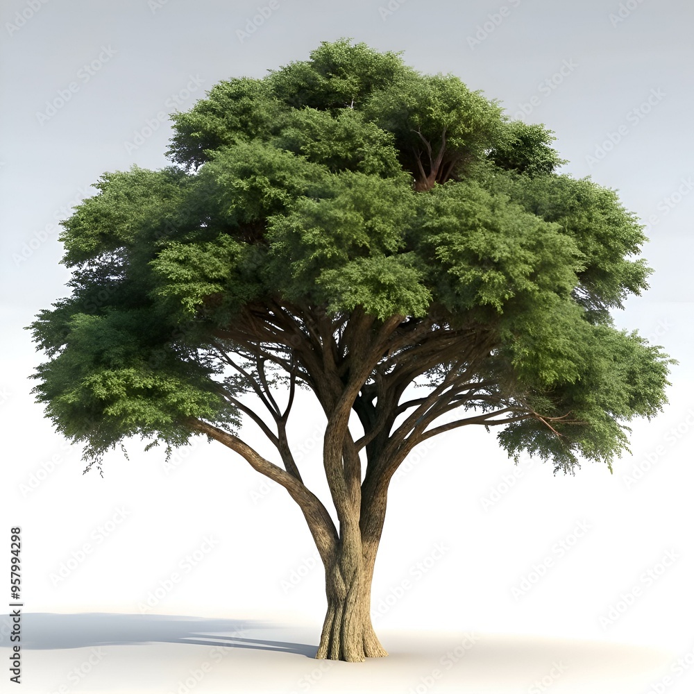 A realistic 3D model of a majestic ebony tree. perfect for adding a ...