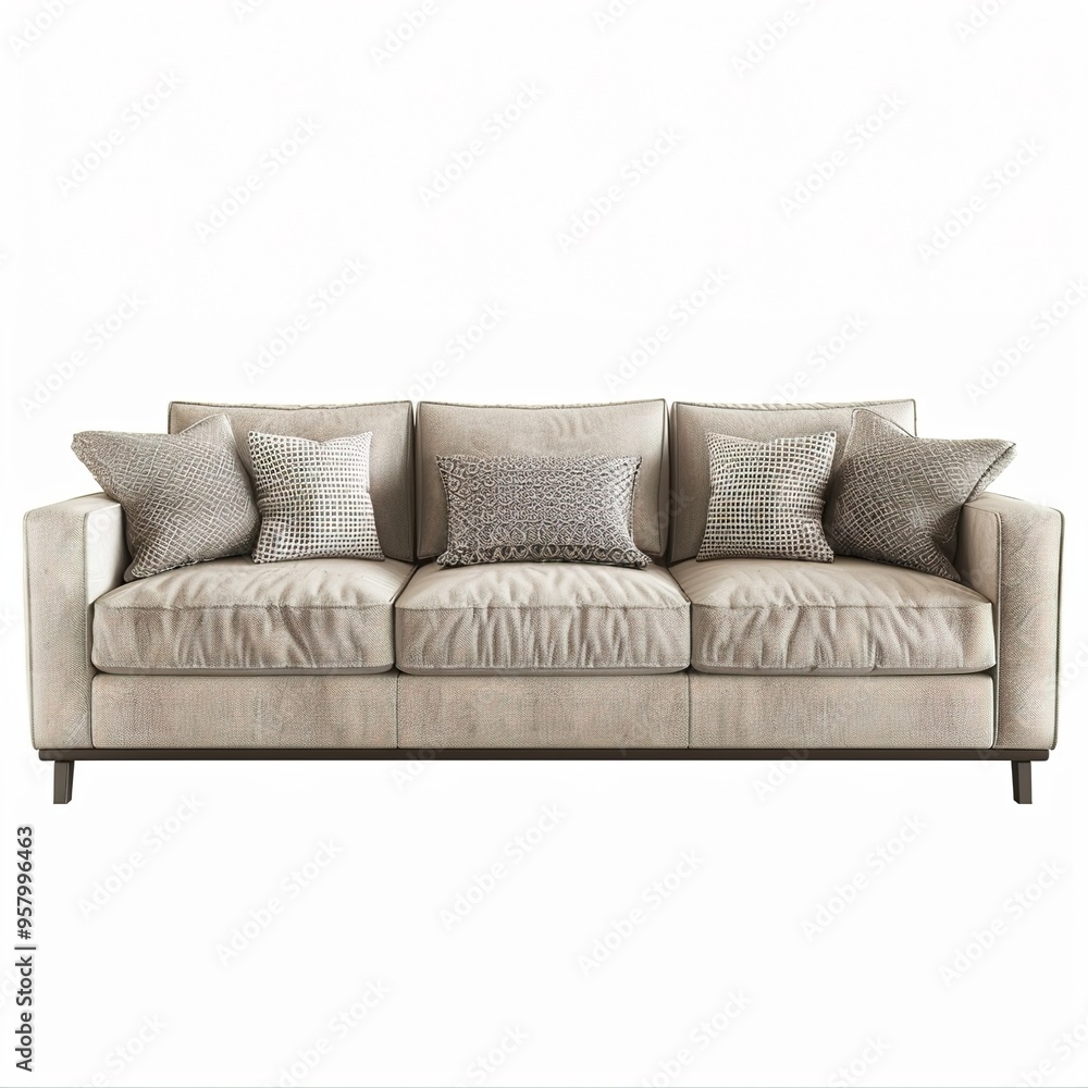 Fototapeta premium sofa isolated on white background
