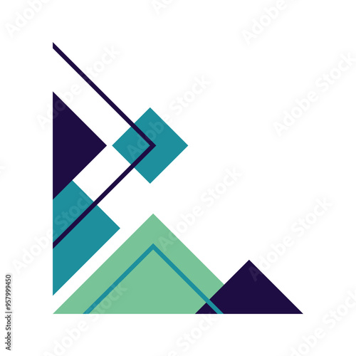Free Download Modern corner shape geometric vector element - GFXLoad